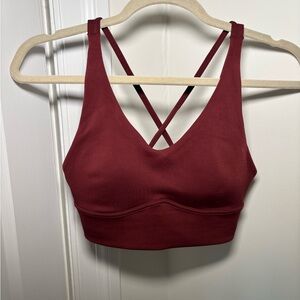 Lululemon Women's Burgundy Strappy sports bra